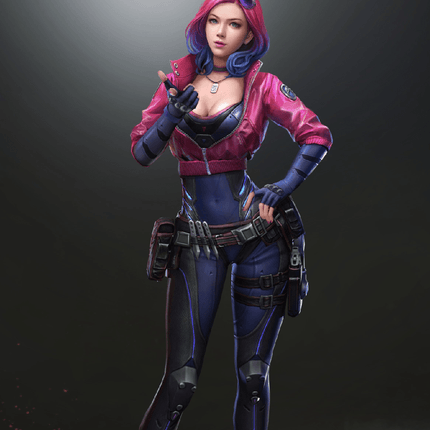 Cyberpunk 2077 Kira Madroxx Pink Leather Jacket