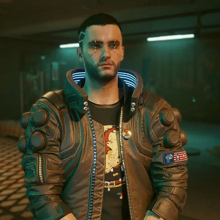 Cyberpunk 2077 Phantom Liberty V Leather Jacket