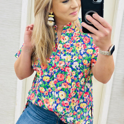 Purple Sunset Fields Blouse