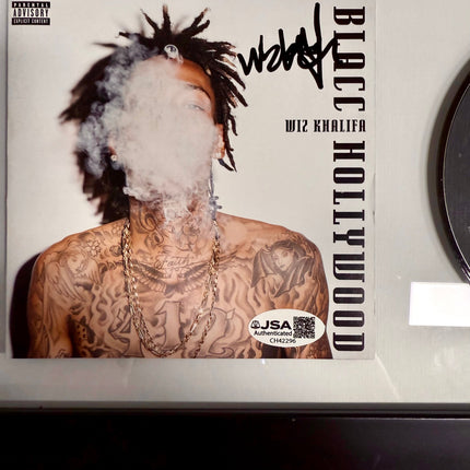 Wiz Khalifa Signed Blacc Hollywood Framed CD Booklet With JSA COA