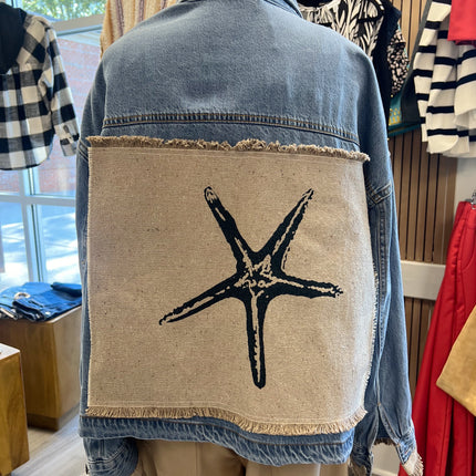 Starfish Patch Jean Jacket