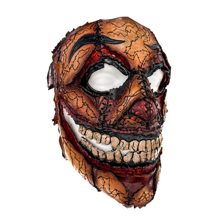 Genuine Leather Mask - GigaMyme Fleshy Edition - Handmade Mime Full Face Cover for Halloween, Performance or Cosplay Costume