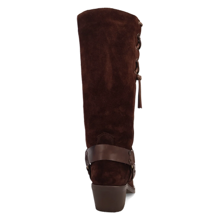 Dingo Bronco - Mens Suede Leather Cowboy Boots