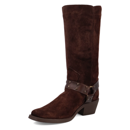 Dingo Bronco - Mens Suede Leather Cowboy Boots
