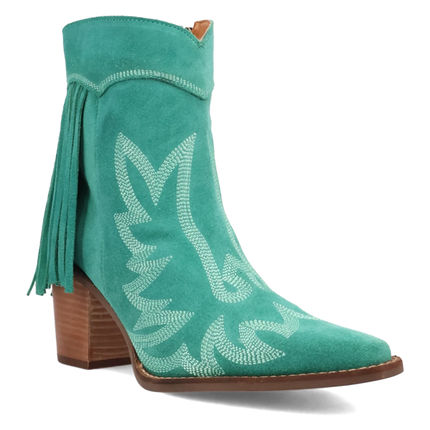Dingo Wild Sage - Women's Suede Leather Booties
