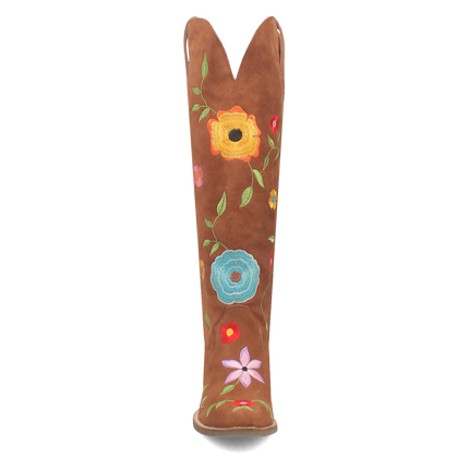 Dingo Flower Power - Women's Suede Leather Cowgirl Boots