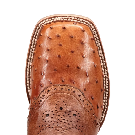 Dan Post Martel - Men's Ostrich Skin Leather Cowboy Boots