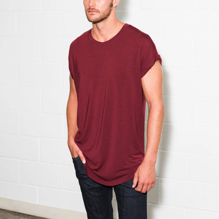 Men's Modal Curved Bottom Crew Tee