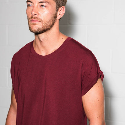 Men's Modal Curved Bottom Crew Tee