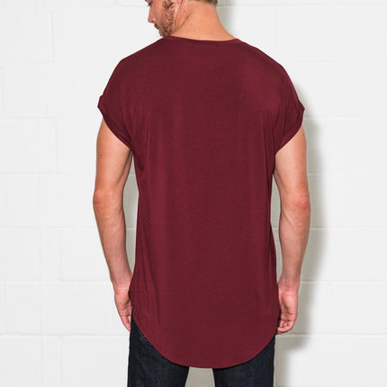 Men's Modal Curved Bottom Crew Tee