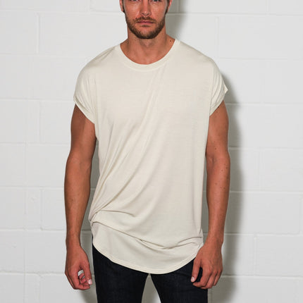 Men's Modal Curved Bottom Crew Tee