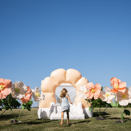 Mini Daisy - Peach Flower Bounce House