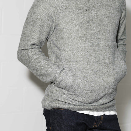 Men's Soft Knit Melange Kangaroo Pocket Pullover Sweater
