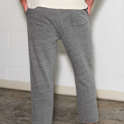 Men's French Terry Cut Off Raw Hem Sweatpant