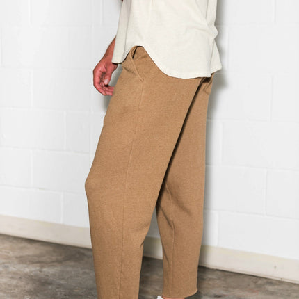 Men's French Terry Cut Off Raw Hem Sweatpant