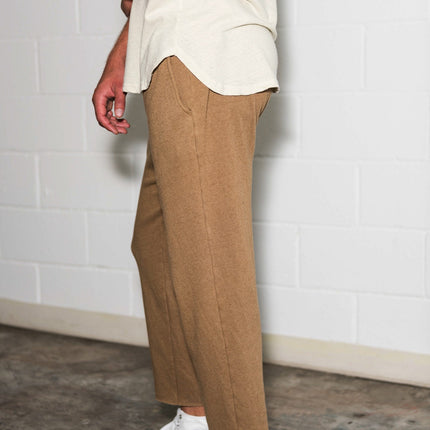 Men's French Terry Cut Off Raw Hem Sweatpant