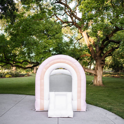 Mini Sherbet - Pink Rainbow Bounce House
