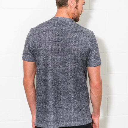 Men's Soft Knit Melange Short Sleeve Crew Tee