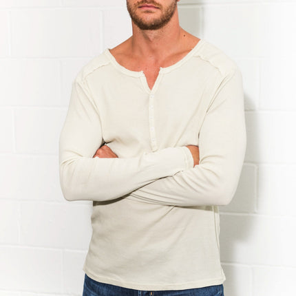 Men's Long Sleeve Henley