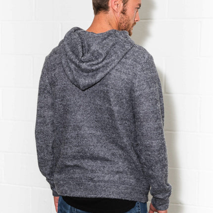 Men's Soft Knit Melange Pullover Hoodie