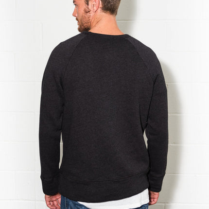 Men's French Terry Kangaroo Pocket Crew Neck Sweatshirt
