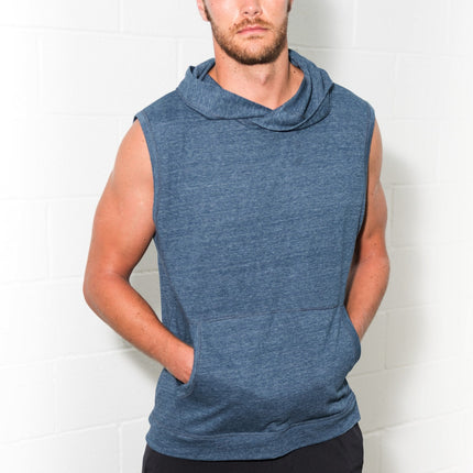 Men's Sleeveless Tri-Blend Hoodie