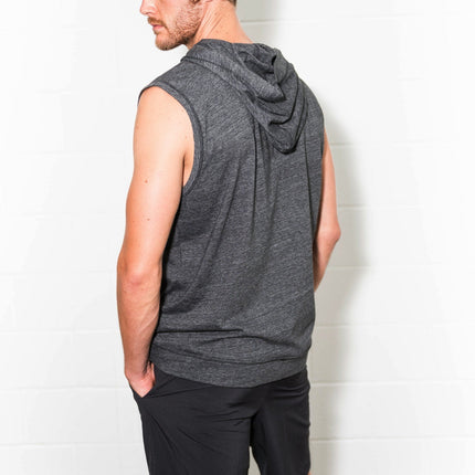Men's Sleeveless Tri-Blend Hoodie