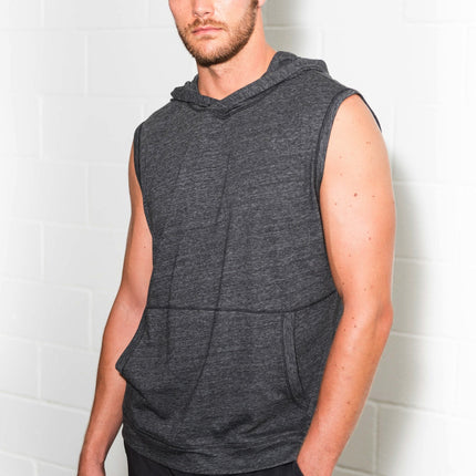 Men's Sleeveless Tri-Blend Hoodie