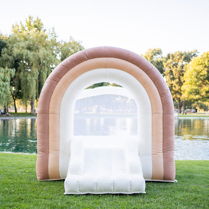 Mini Boho - Beige Rainbow Bounce House