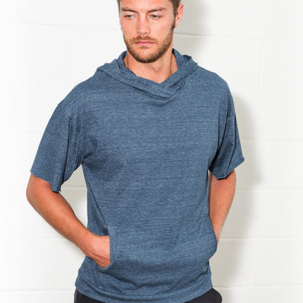 Men's Jersey Tee Kangaroo Pocket Hoodie