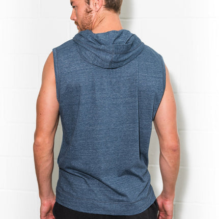 Men's Sleeveless Tri-Blend Hoodie