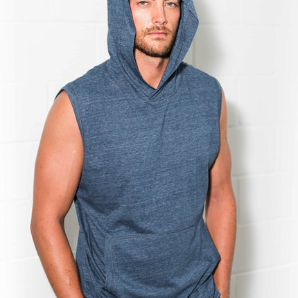 Men's Sleeveless Tri-Blend Hoodie