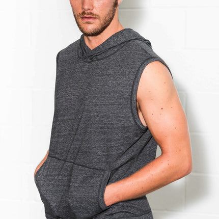 Men's Sleeveless Tri-Blend Hoodie