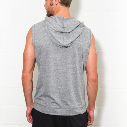 Men's Sleeveless Tri-Blend Hoodie