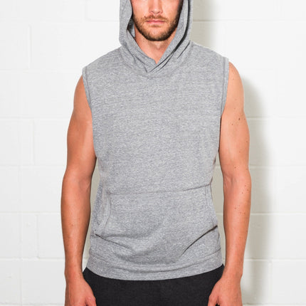 Men's Sleeveless Tri-Blend Hoodie