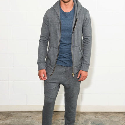 Men's French Terry Zip Front Hoodie