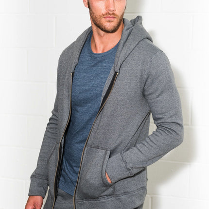 Men's French Terry Zip Front Hoodie