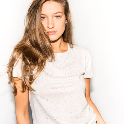 Women's Jersey Crew Neck Tee - Multi-Dot