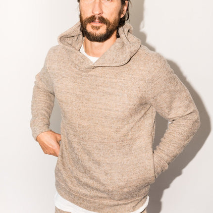 Men's Soft Knit Melange Pullover Hoodie