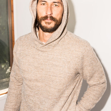 Men's Soft Knit Melange Pullover Hoodie