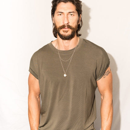 Men's Modal Curved Bottom Crew Tee