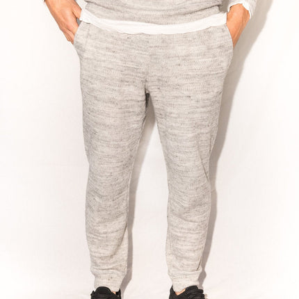 Men's Melange Knit Cinched Bottom Pant