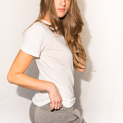 Women's French Terry Cuff Bottom Back Pocket Sweatpant - Heather Grey
