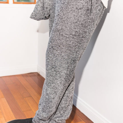 Men's Melange Knit Cinched Bottom Pant