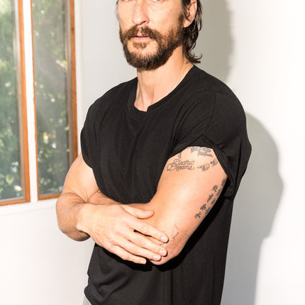 Men's Modal Curved Bottom Crew Tee