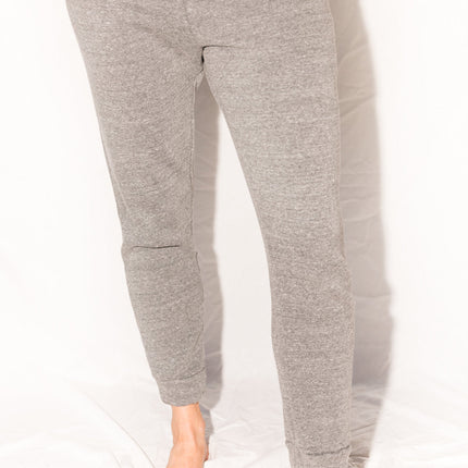 WOMEN'S BACK ZIP SWEATPANT - HEATHER GREY