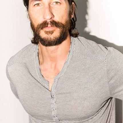 Men's Long Sleeve Henley