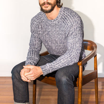 Men's Light Melange Pullover Sweater