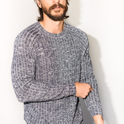 Men's Light Melange Pullover Sweater