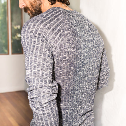 Men's Light Melange Pullover Sweater